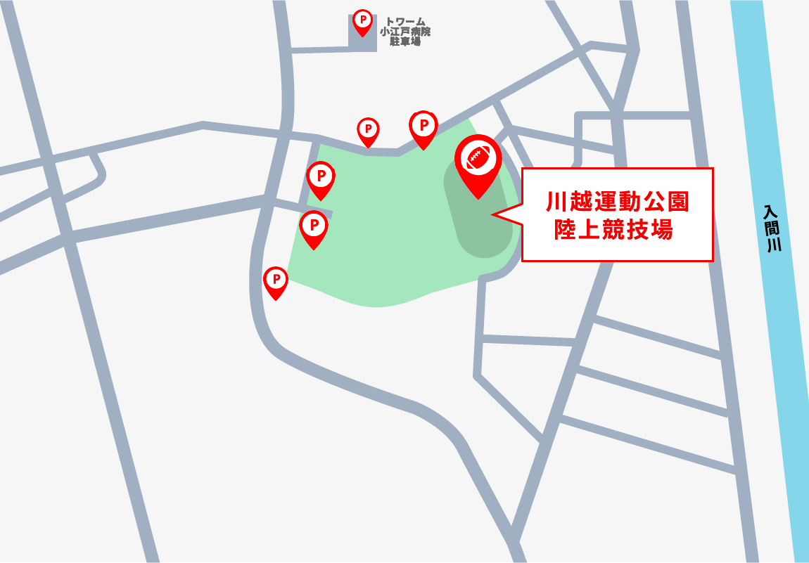 無料シャトルバス・路線バス停留所（地図）