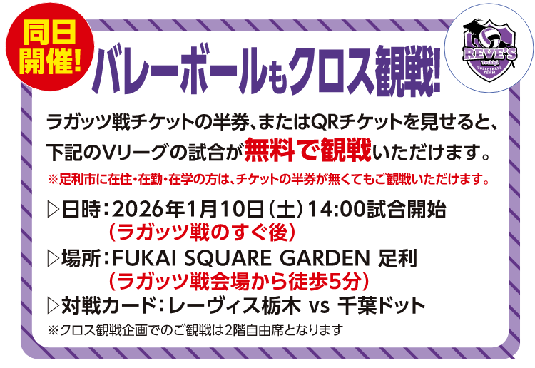 同日開催！バレーボールもハシゴ観戦！